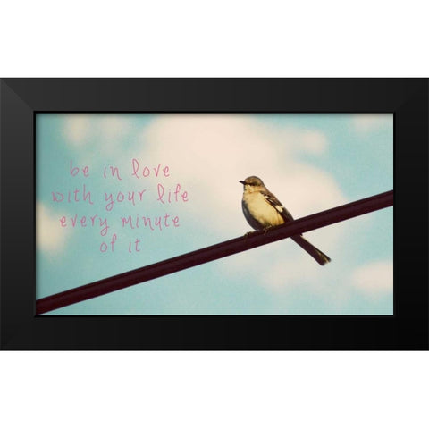 Your Life Black Modern Wood Framed Art Print by Peck, Gail