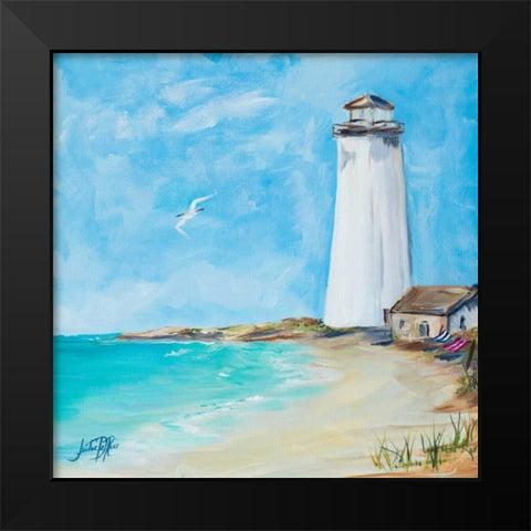 The Lighthouses III Black Modern Wood Framed Art Print by DeRice, Julie