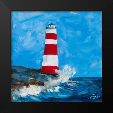 The Lighthouses II Black Modern Wood Framed Art Print by DeRice, Julie