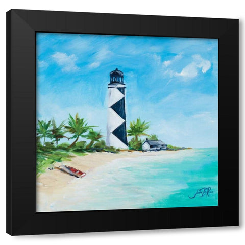 The Lighthouses IV Black Modern Wood Framed Art Print by DeRice, Julie