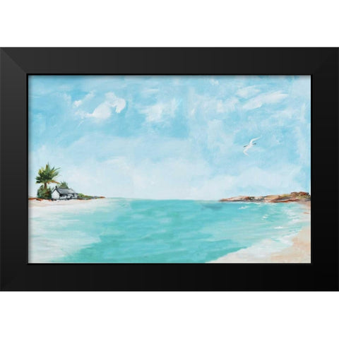 Island Home Black Modern Wood Framed Art Print by DeRice, Julie