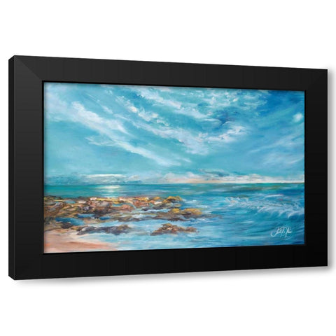 Into the Horizon II Black Modern Wood Framed Art Print by DeRice, Julie
