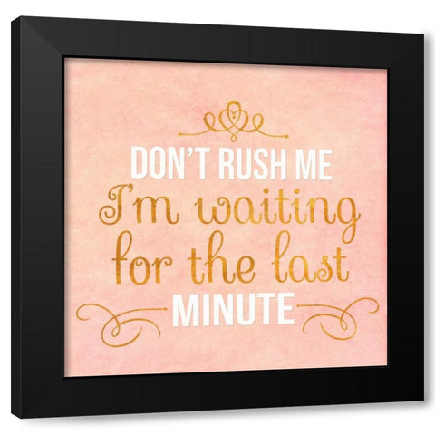 Snarky I Black Modern Wood Framed Art Print with Double Matting by SD Graphics Studio