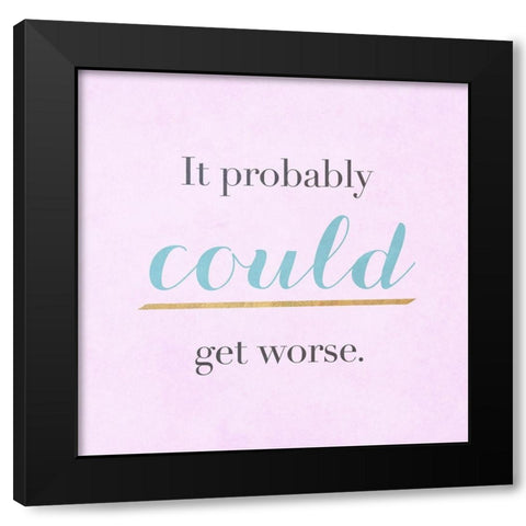 Snark Fest Square III Black Modern Wood Framed Art Print with Double Matting by SD Graphics Studio