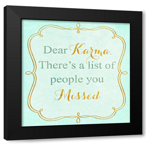 Snark Fest Square IV Black Modern Wood Framed Art Print by SD Graphics Studio