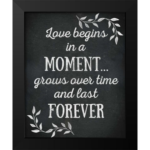 Home Forever II Black Modern Wood Framed Art Print by Studio, Sd Graphics