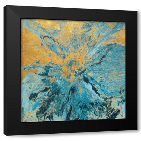 Earth and Water Black Modern Wood Framed Art Print by Gonzalez, Roberto