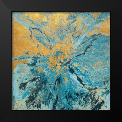 Earth and Water Black Modern Wood Framed Art Print by Gonzalez, Roberto