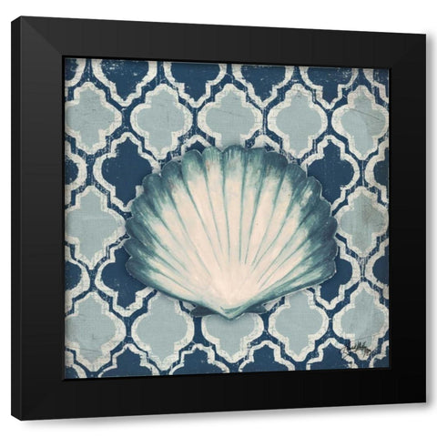 Coastal Modele I Black Modern Wood Framed Art Print with Double Matting by Medley, Elizabeth