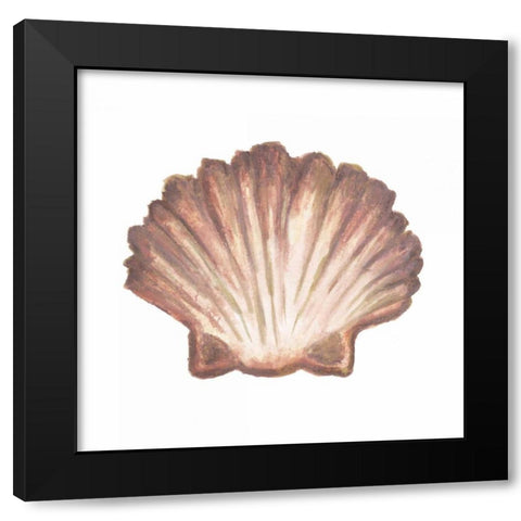 Coastal Icon Coral VI Black Modern Wood Framed Art Print by Medley, Elizabeth