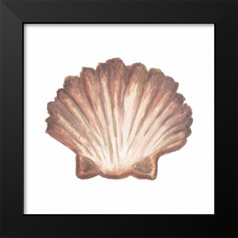 Coastal Icon Coral VI Black Modern Wood Framed Art Print by Medley, Elizabeth