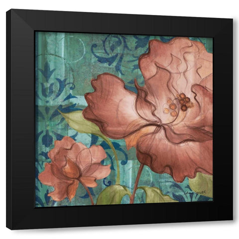 Boho Dream Square I Black Modern Wood Framed Art Print with Double Matting by Loreth, Lanie