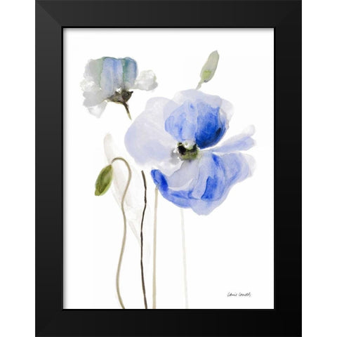 All Poppies I Black Modern Wood Framed Art Print by Loreth, Lanie