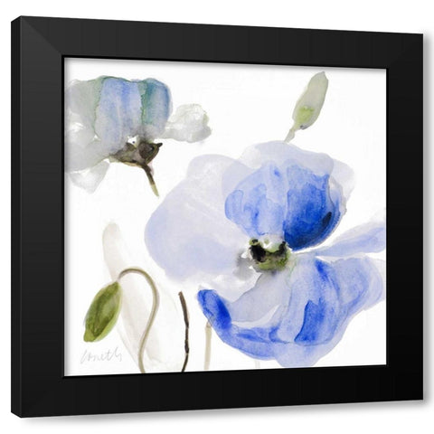 All Poppies I Black Modern Wood Framed Art Print with Double Matting by Loreth, Lanie