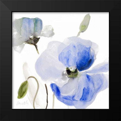 All Poppies I Black Modern Wood Framed Art Print by Loreth, Lanie