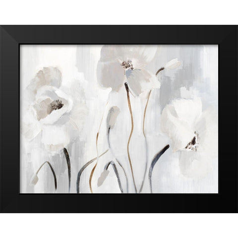 Elegant Blossom Beguile Black Modern Wood Framed Art Print by Loreth, Lanie