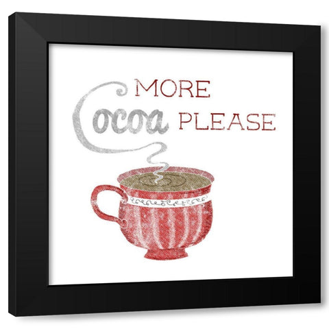More Cocoa Black Modern Wood Framed Art Print by Metz, Andi