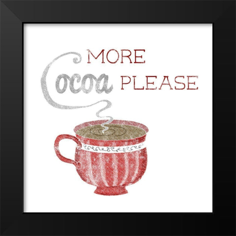 More Cocoa Black Modern Wood Framed Art Print by Metz, Andi