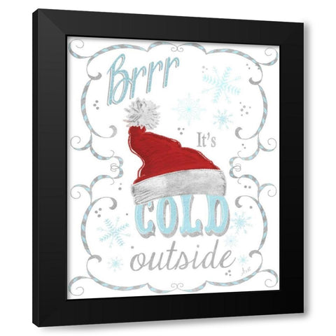 Snow Art I Black Modern Wood Framed Art Print by Metz, Andi
