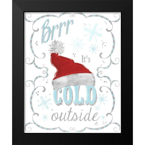 Snow Art I Black Modern Wood Framed Art Print by Metz, Andi