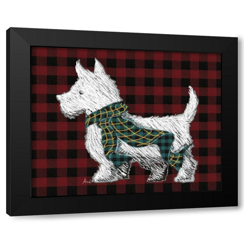 Holiday Walks Black Modern Wood Framed Art Print with Double Matting by Metz, Andi