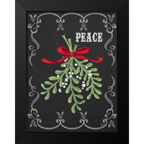 Noel Chalk Art IV Black Modern Wood Framed Art Print by Metz, Andi