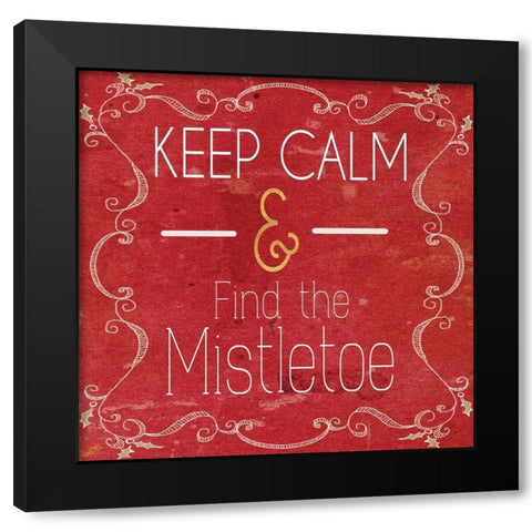 Red Hot Christmas II Black Modern Wood Framed Art Print by Metz, Andi