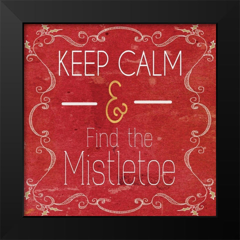 Red Hot Christmas II Black Modern Wood Framed Art Print by Metz, Andi