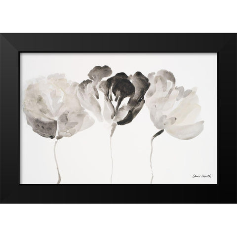 Trio in Light Black Modern Wood Framed Art Print by Loreth, Lanie