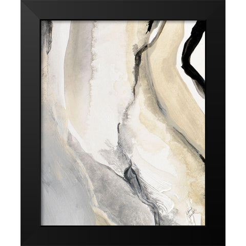Crystalline Set I Black Modern Wood Framed Art Print by Loreth, Lanie