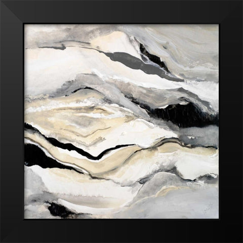 Crystalline I Black Modern Wood Framed Art Print by Loreth, Lanie