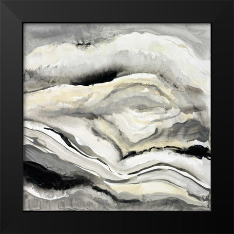 Crystalline II Black Modern Wood Framed Art Print by Loreth, Lanie