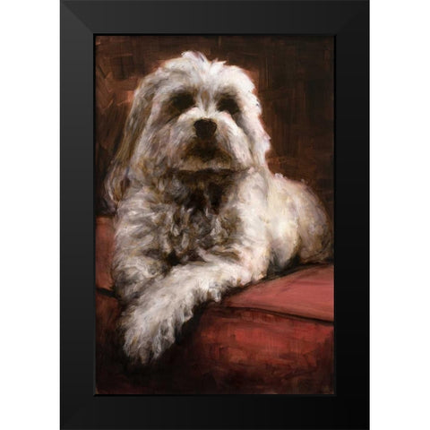 This is my Seat Black Modern Wood Framed Art Print by Johnson, Walt