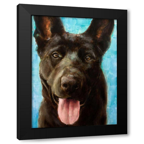 Best Friend II Black Modern Wood Framed Art Print with Double Matting by Johnson, Walt