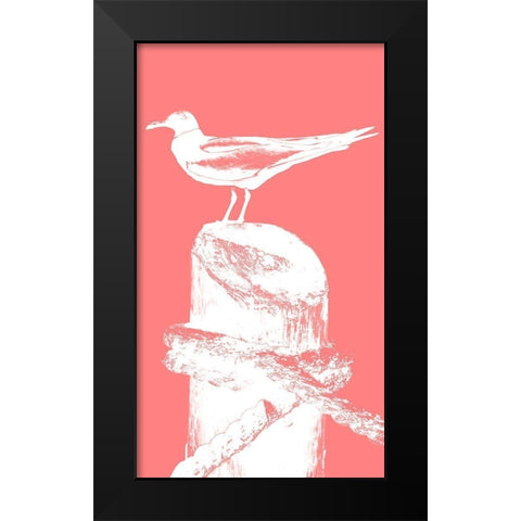 Perching Seabird I Black Modern Wood Framed Art Print by Bryant, Susan