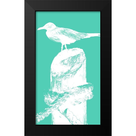 Perching Seabird II Black Modern Wood Framed Art Print by Bryant, Susan