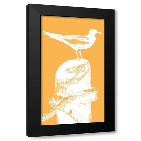 Perching Seabird III Black Modern Wood Framed Art Print by Bryant, Susan