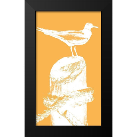 Perching Seabird III Black Modern Wood Framed Art Print by Bryant, Susan