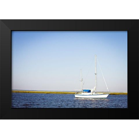 Resting Sails Black Modern Wood Framed Art Print by Bryant, Susan
