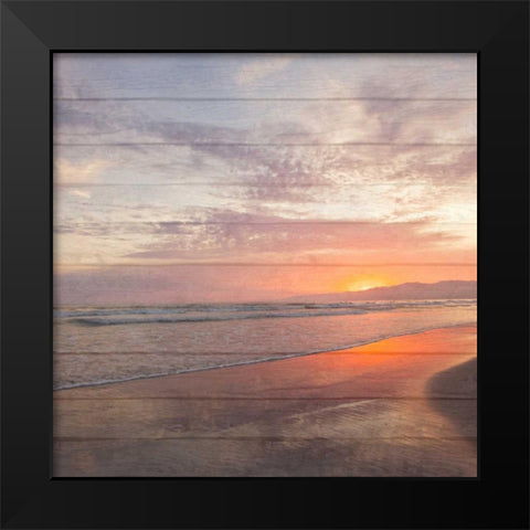 Beach Wood White Black Modern Wood Framed Art Print by Bryant, Susan