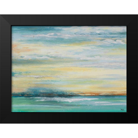 Misty Morning Black Modern Wood Framed Art Print by Pinto|Patricia