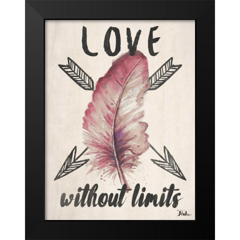 Fearless Limits II Black Modern Wood Framed Art Print by Pinto, Patricia