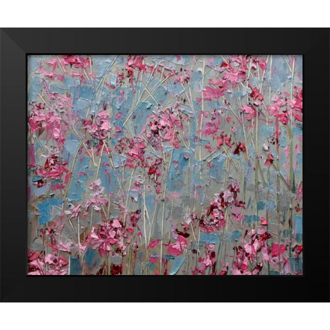 Iridaceae Black Modern Wood Framed Art Print by Coolick, Ann Marie