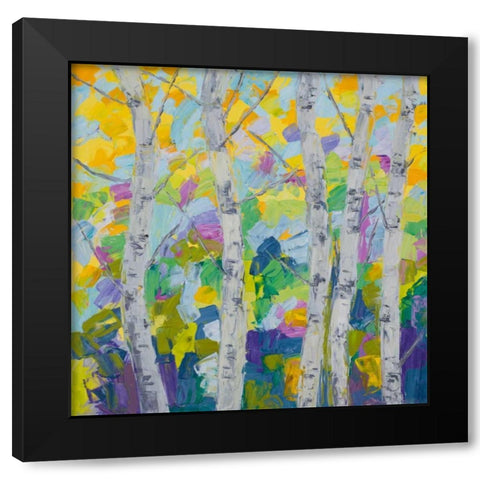 Dancing Birch Tree I Black Modern Wood Framed Art Print by Coolick, Ann Marie