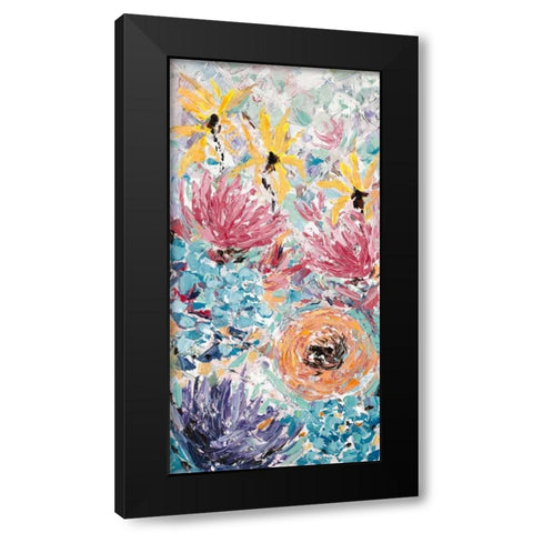 Internodes Black Modern Wood Framed Art Print by Coolick, Ann Marie