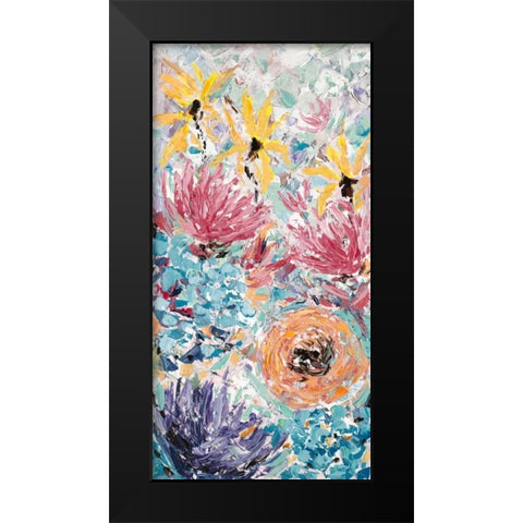 Internodes Black Modern Wood Framed Art Print by Coolick, Ann Marie