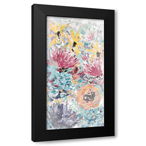 Internodes Watercolor Black Modern Wood Framed Art Print with Double Matting by Coolick, Ann Marie