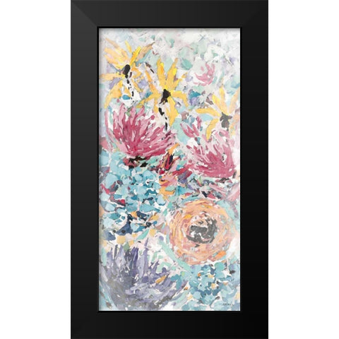 Internodes Watercolor Black Modern Wood Framed Art Print by Coolick, Ann Marie