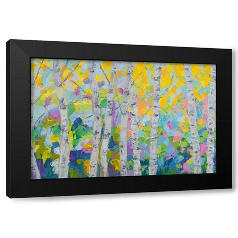 Dancing Birch Tree II Black Modern Wood Framed Art Print by Coolick, Ann Marie