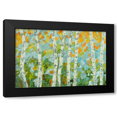 Autumn Dancing Birch Tree I Black Modern Wood Framed Art Print by Coolick, Ann Marie